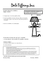 Preview for 2 page of Dale Tiffany TT13195 Assembly Instructions