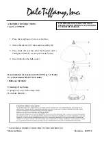 Dale Tiffany TT90235 Assembly Instructions предпросмотр