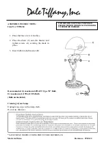 Предварительный просмотр 1 страницы Dale Tiffany TT90434 Assembly Instructions