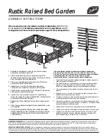 Предварительный просмотр 1 страницы Dalen Rustic Raised Bed Garden 5357 Assembly Instructions