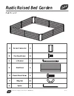 Предварительный просмотр 2 страницы Dalen Rustic Raised Bed Garden 5357 Assembly Instructions