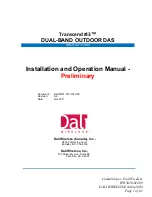 Dali Wireless Transcend t43 Installation And Operation Manual preview