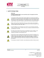 Preview for 8 page of Dali Wireless Transcend t43 Installation And Operation Manual