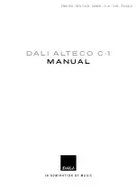 Preview for 1 page of Dali ALTECO C-1 Manual