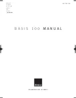 Preview for 1 page of Dali BASIS 100 Manual