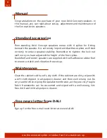 Preview for 4 page of Dali CONCEPT 1 User Manual