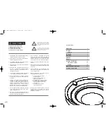 Preview for 2 page of Dali MOTIF LCR User Manual