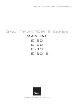 Dali PHANTOM E-60 Manual предпросмотр