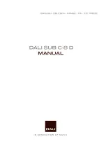 Dali SUB C-8 D Manual preview