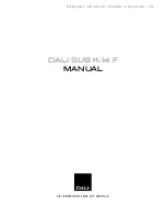 Dali SUB K-14 F Instruction Manual preview