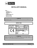 Предварительный просмотр 1 страницы Dalla Corte 20.03 EVOLUTION Installer Manual