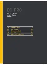 Preview for 3 page of Dalla Corte DC Pro User Manual