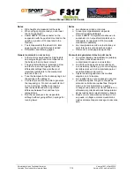 Предварительный просмотр 8 страницы dallara F-312 Owner'S Manual