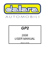 Preview for 1 page of dallara GP2 2008 User Manual