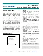 Предварительный просмотр 1 страницы Dallas Semiconductor MAXIM DS21354 Manual