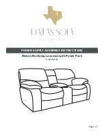 DALLAS SOFA COMPANY Lonestar Assembly Instructions Manual preview