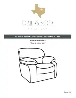 Предварительный просмотр 1 страницы DALLAS SOFA COMPANY Texas Assembly Instructions Manual