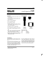 Предварительный просмотр 1 страницы Dallas DS1820 Instruction
