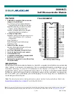 Предварительный просмотр 1 страницы Dallas DS5000(T) Manual