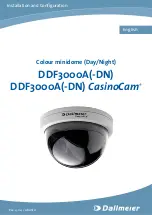 dallmeier DDF3000A Installation And Configuration Manual предпросмотр