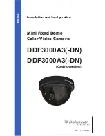 Preview for 1 page of dallmeier DDF3000A3 Installation And Configuration Manual