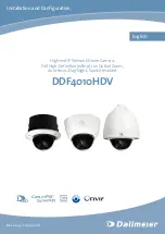 dallmeier DDF4010HDV Installation And Configuration Manual предпросмотр