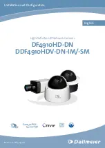 Предварительный просмотр 1 страницы dallmeier DDF4910HDV-DN-IM Installation And Configuration Manual