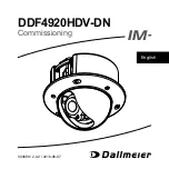 dallmeier DDF4920HDV-DN-IM Commissioning предпросмотр