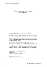 Предварительный просмотр 2 страницы dallmeier DF2000A Installation And Configuration Manual