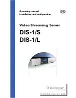 dallmeier DIS-1/S Operating Manual, Installation And Configuration предпросмотр
