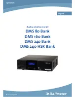 Preview for 1 page of dallmeier DMS 240 HSR Bank Operation