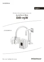 dallmeier Domera DJB-115W Installation Manual preview