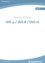 Preview for 1 page of dallmeier DVE-16 Configuration