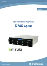 Предварительный просмотр 1 страницы dallmeier SMatrix DMX2400 Service