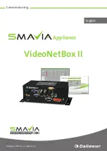 Preview for 1 page of dallmeier SMAVIA appliance VideoNetBox II Commissioning