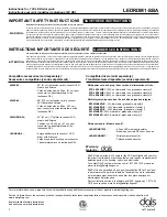 Preview for 1 page of Dals LEDRDM1-SBA Instructions