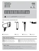 Dals LSP3-CC-BK Installation Manual предпросмотр