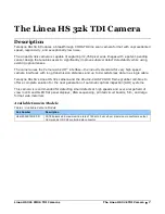 Preview for 7 page of Dalsa HL-HM-32K15S-00-R User Manual