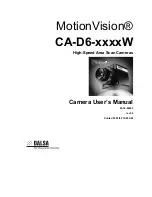 Dalsa MotionVision CA-D6-0256W-ECEW User Manual preview