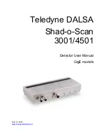 Dalsa Shad-o-Scan 3001 User Manual preview