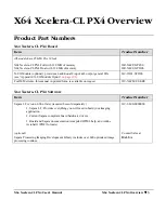 Предварительный просмотр 7 страницы Dalsa X64 Xcelera-CL PX4 User Manual