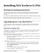 Предварительный просмотр 13 страницы Dalsa X64 Xcelera-CL PX4 User Manual