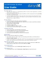 Dalys SL1100 User Manual preview