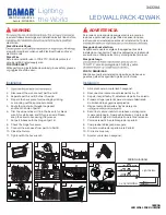 Preview for 2 page of Damar 34220A Instructions