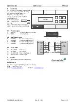 Предварительный просмотр 5 страницы Dametric CMD-DM2 Manual