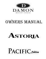 Damon Astoria Pacific Edition Owner'S Manual предпросмотр