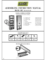 Damro Budget Furniture BKFR-003 Assembling Instruction Manual preview