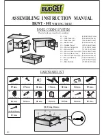 Preview for 1 page of Damro Budget Furniture BKWT-001 Assembling Instruction Manual