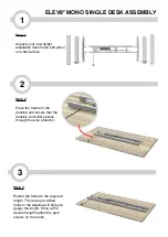 Preview for 4 page of dams Elev82 Mono Single Desk EVM-1200 Assembly Instructions Manual