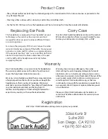 Preview for 3 page of Dan Clark Audio AEON 2 Quick User Manual